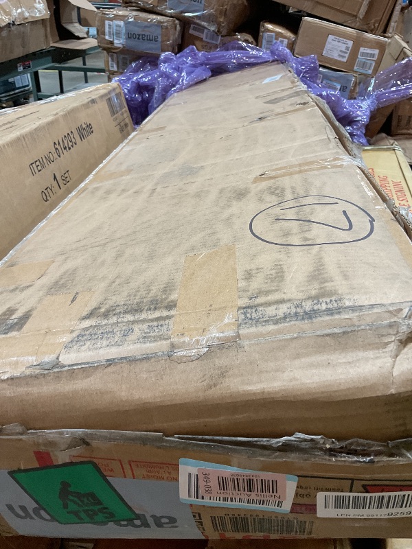 Photo 1 of **SELLING FOR PARTS AS PARTIAL SE. ONE BOX OF TWO**Merax Twin Size Junior Wood Loft Bed with Slide and Storage Shelves, House Loft Bed with Staircase for Girls Boys,Easy Assemble, Natural