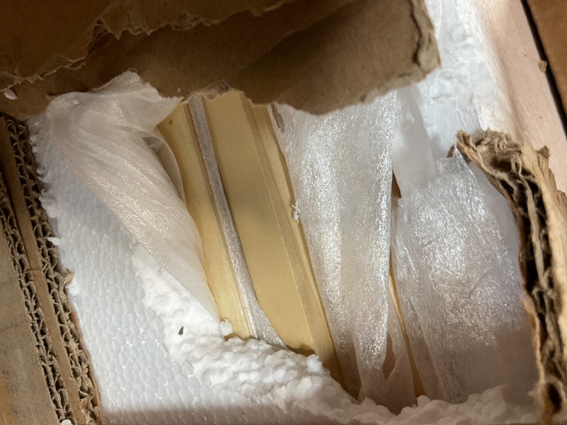 Photo 1 of **SELLING FOR PARTS AS PARTIAL SE. ONE BOX OF TWO**Merax Twin Size Junior Wood Loft Bed with Slide and Storage Shelves, House Loft Bed with Staircase for Girls Boys,Easy Assemble, Natural