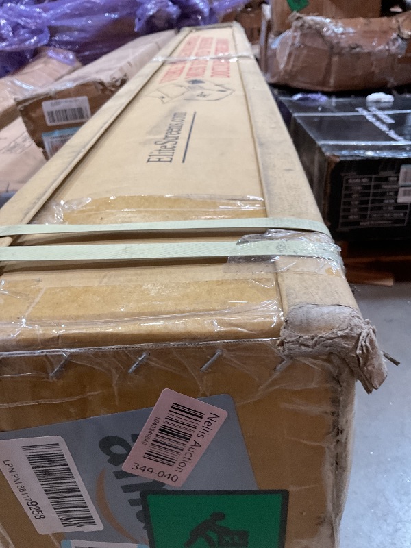 Photo 1 of **SCREEN ONLY**Elite Screens . AbCLR/ALR Projector Screen 16:9 4K, Standard Throw Projection, Edge Free Ambient Light Rejecting Fixed Frame Grey for Indoor Movie Screen Home Theater - Aeon CineGrey 3D