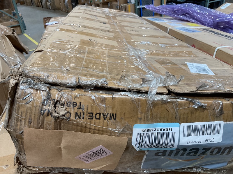 Photo 1 of **MAJOR DAMAGE. SELLING FOR PARTS**Jocoevol Kitchen Storage Cabinet, 55" White Cabinet with Shelves and Storage, Modern Farmhouse Coffee Bar Station for Dining Room, Kitchen Buffet