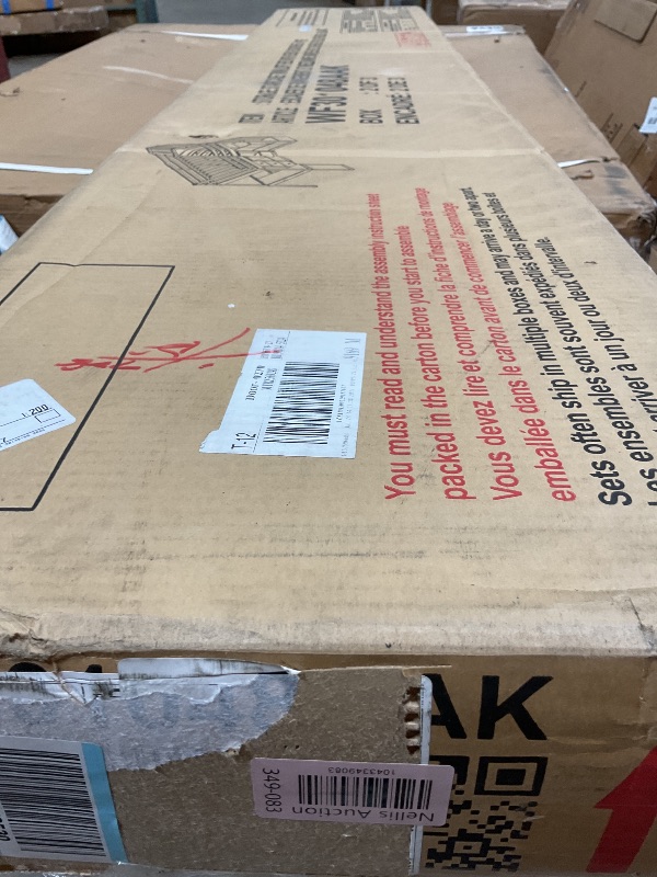 Photo 1 of **SELLING FOR PARTS AS PARTIAL SET. ONE BOX OF THREE**1ZXH045002291376Acosure Twin Size Loft Bed with L-Shaped Desk and Drawers,Multifunctional Wooden Bed Frame W/Cabinet and Storage Staircase,No Box Spring Required,for Kid Boy Girl Teen,White