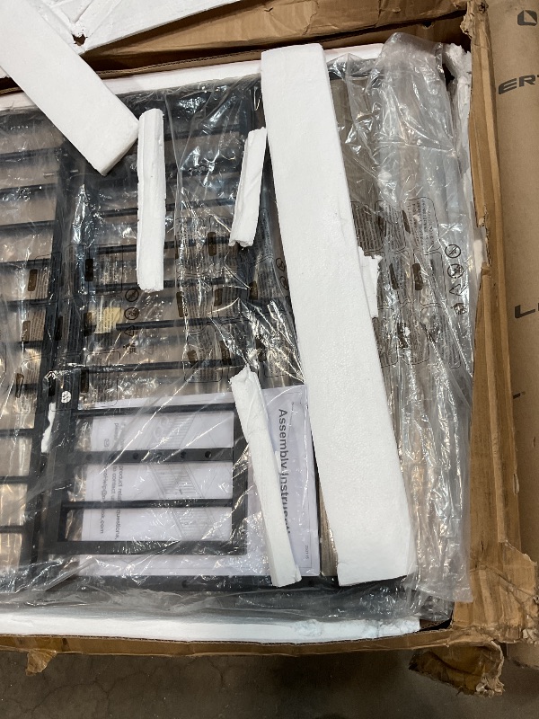 Photo 1 of **MINOR DAMAGE TO CORNERS**MCRovibek 78 Double Dog Crate Furniture for 2 Large Dogs Indoor, Wooden Furniture Dog Crates with Dog Bowl, Dog Kennel Furniture TV Stand Large Breed Grey