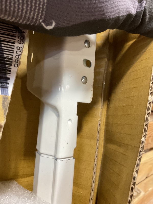 Photo 1 of **SCRAPE DAMAGE **Rod Desyne Heavy Duty Center Open Traverse Rod, 66-120 inch, White