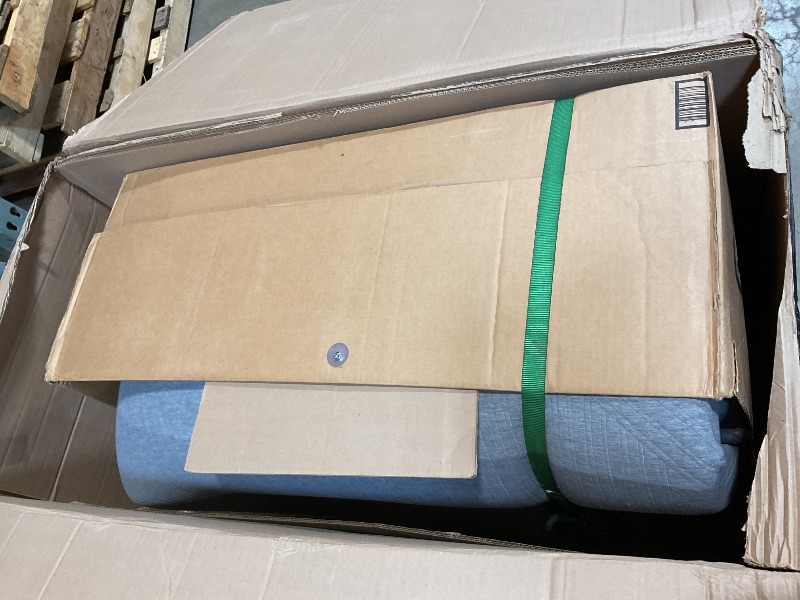 Photo 1 of **DIRTY FROM TRANSPORT **BDEUS 3 inch Extra Firm Memory Foam Mattress Topper King Size for Big Guys, Supportive Mattress Pad for Back Pain Relief, Firm Foam Bed Topper with Senior Grey Cover, CertiPUR-US Certified