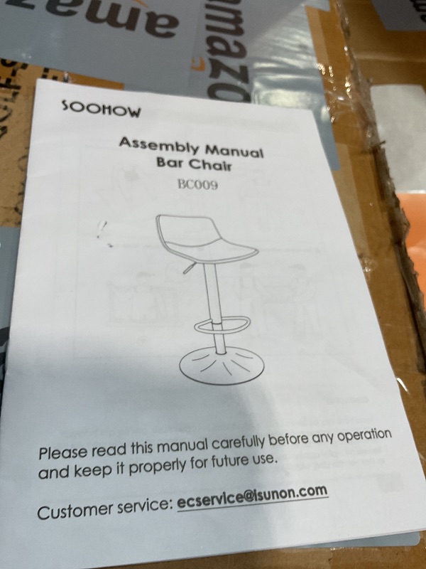 Photo 1 of **SCRATCHES ON BASE**Adjustable Bar Stools Set of 2, Mid Century Modern Swivel Bar Stools, Industrial Bar Height Stools with Back Support Counter Height Bar Chairs Pu Leather Bar Stool for Kitchen Island Rustic Barstools