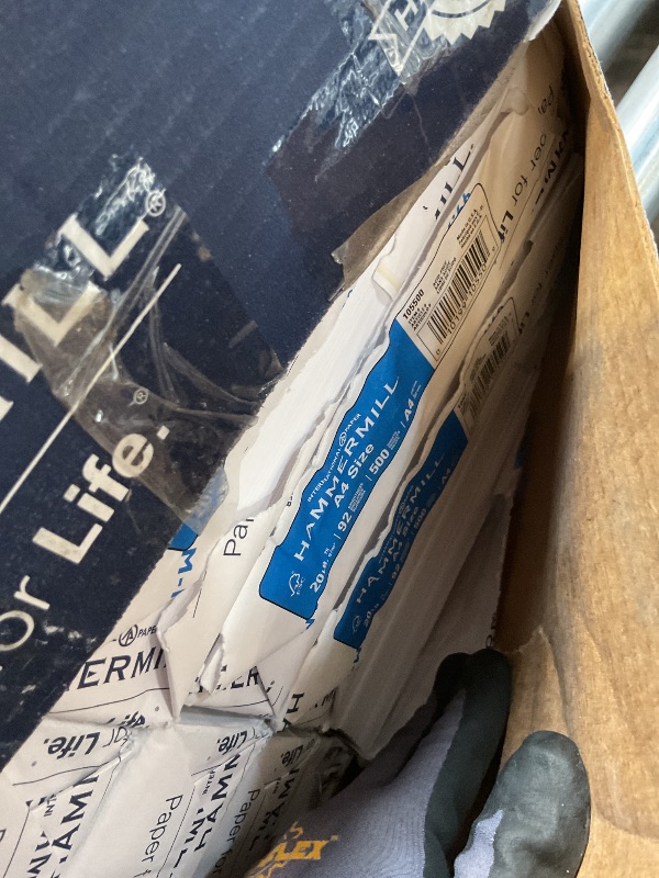 Photo 1 of **MINOR DAMAGE TO EDGE OF PAPER**Hammermill A4 Paper, 20 lb Copy Paper (210mm x 297mm) - 10 Ream (5,000 Sheets) - 92 Bright, Made in the USA, 105500C