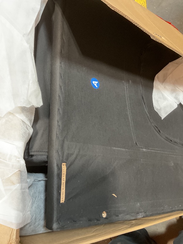 Photo 1 of **TWO CUSHIONS ONLY. SELLING FOR PARTS AS PARTIAL SET **Shintenchi Futon Sofa Bed, Velvet Foldable Couch Reclining Sleeper w/Removable Armrests, Upholstered Loveseat w/Folding Cup Holders for Home, Office, Black