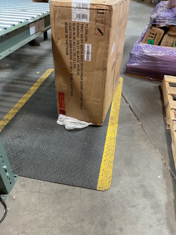 Photo 1 of **TWO CUSHIONS ONLY. SELLING FOR PARTS AS PARTIAL SET **Shintenchi Futon Sofa Bed, Velvet Foldable Couch Reclining Sleeper w/Removable Armrests, Upholstered Loveseat w/Folding Cup Holders for Home, Office, Black