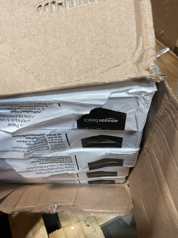 Photo 1 of **10 REAMS**Amazon Basics Multipurpose Copy Printer Paper, 8.5 x 11 Inches, 20 lb, 1 Ream, (500 Sheets), 92 Bright, White