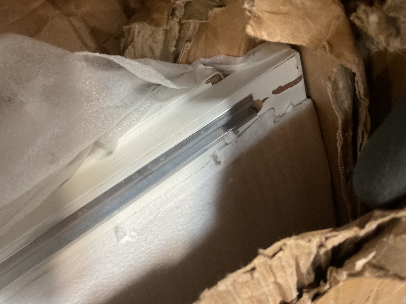 Photo 1 of **MINOR TRANSPORT SCRATCHES AND SCRAPES**kepptory 47 inch XL Dog Crate Furniture with Top-Access Teasing/Feeding Doors, Farmhouse Wooden Decorative Dog Crates with Wheels, Chew-Resistant Dog Crates End Table for Medium&Large Dogs, White