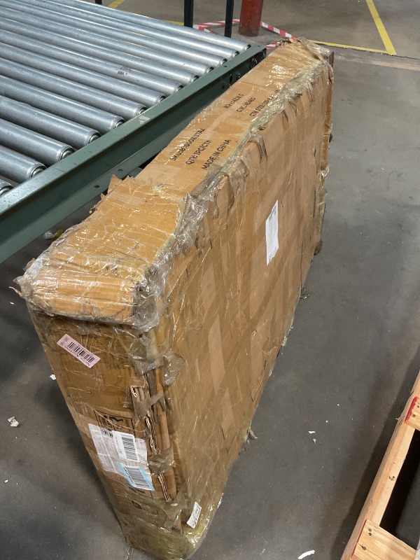 Photo 1 of **MINOR TRANSPORT SCRATCHES AND SCRAPES**kepptory 47 inch XL Dog Crate Furniture with Top-Access Teasing/Feeding Doors, Farmhouse Wooden Decorative Dog Crates with Wheels, Chew-Resistant Dog Crates End Table for Medium&Large Dogs, White