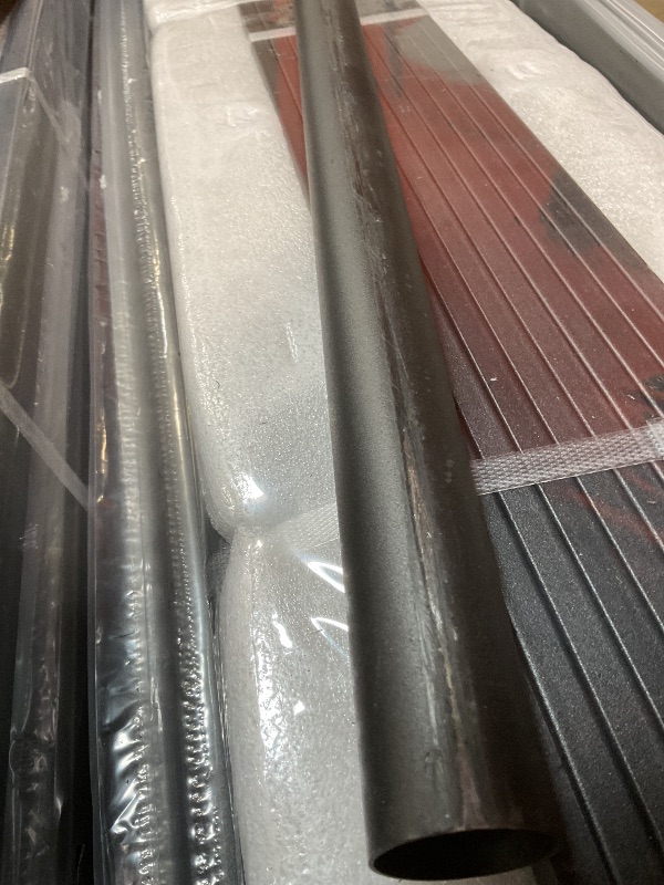 Photo 1 of **SCRATCH DAMAGE TO POLE**zunatu King Size Metal Platform Bed Frame/Victorian Style Headboard and Footboard/Steel Slat Support/Easy Assembly/No Box Spring Needed/Underbed Storage/Noise Free/Black