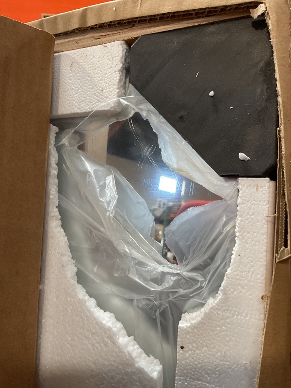 Photo 1 of **CORNER IS SCRATCHED**TETOTE 60 x 40 LED Backlit Bathroom Mirror with Light,3 Color White/Warm/Natural,Anti-Fog Lighted Mirror,Dimmable,Vanity Mirror,Wall Mounted