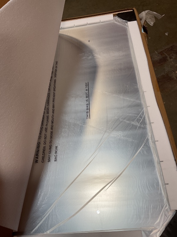 Photo 1 of **CORNER IS SCRATCHED**TETOTE 60 x 40 LED Backlit Bathroom Mirror with Light,3 Color White/Warm/Natural,Anti-Fog Lighted Mirror,Dimmable,Vanity Mirror,Wall Mounted