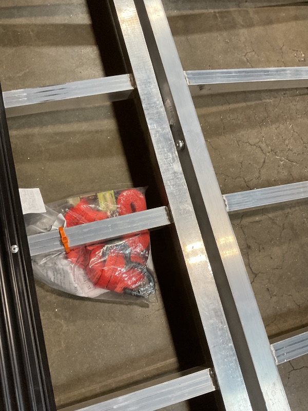 Photo 1 of **SELLING FOR PARTS AS PARTIAL SET. DAMAGED SUPPORT BEAM**VEVOR Snowmobile Loading Ramp 85" x 54" Aluminum Foldable Ramps, 1500 LBS Capacity Loading Ramps for Motorcycle/Dirt Bike/Trailer/ATV/UTV/Garden Tractor/Lawn Mower