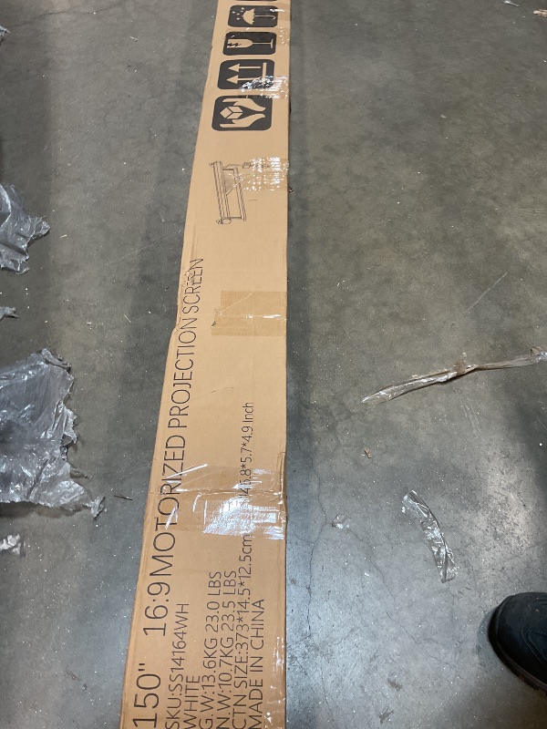 Photo 1 of 150" Projector Screen Motorized 16:9, 150 INCH 16:9