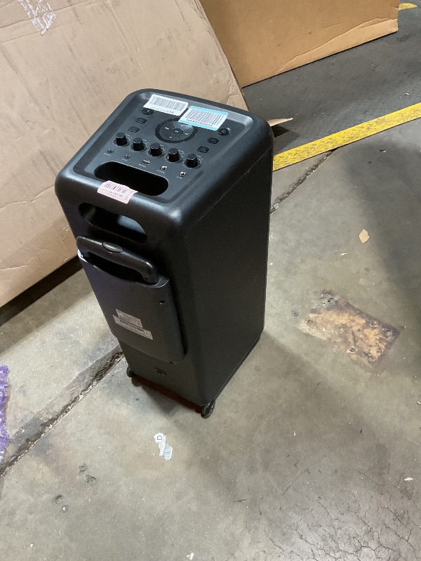 Photo 1 of **MISSING POWER CORD. MINOR USE WEAR**Philips X5206 bluetooth party speaker