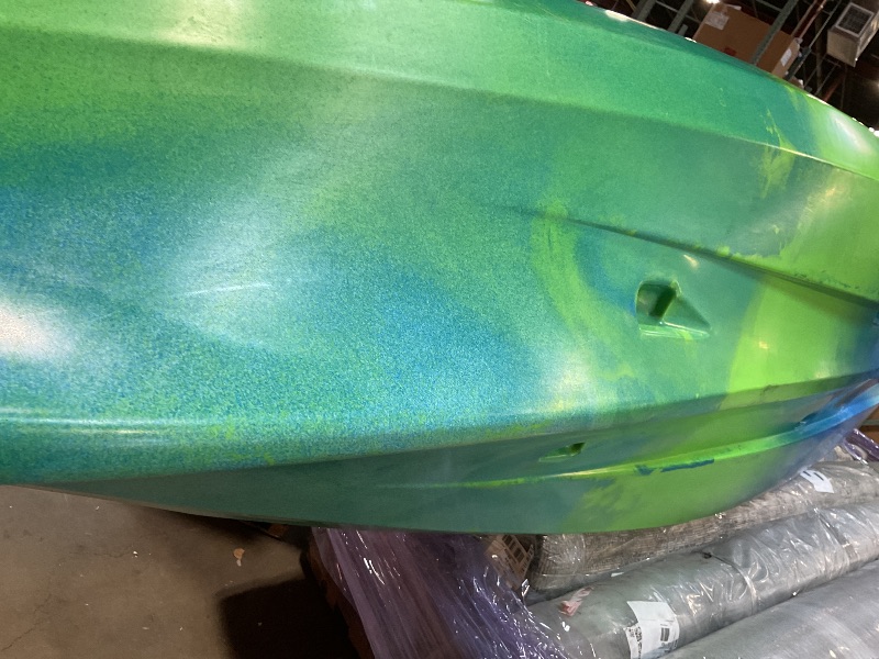 Photo 1 of **MISSING SMALL WHITE CAPS  FOR BOTTOM OF BOAT. SELLING FOR PARTS AS PARTIAL SET**perception Tribe 13.5 Sit on Top Tandem Kayak for All-Around Fun Large Rear Storage with Tie Downs