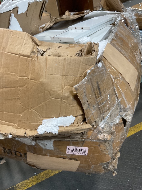 Photo 1 of **SELLING FOR PARTS AS PARTIAL SET. CRACKS. DENTS. DIRT**UBesGoo 7 Drawer Wood Dresser for Bedroom, Chest of Drawers, Storage Organization Unit for Clothing, White