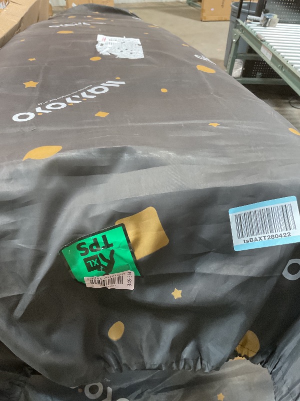 Photo 1 of **DIRTY FROM TRANSPORT **MAXYOYO Japanese Floor Mattress Futon Mattress, 4" Thicken Tatami Mat Sleeping Pad Foldable Roll Up Mat Boys Girls Dormitory Pad Kids Floor Lounger Pillow Bed, Black, King