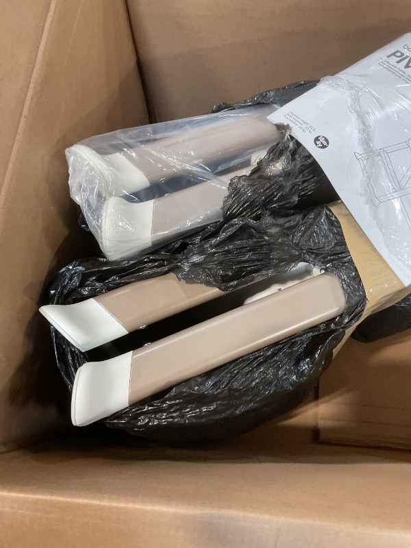 Photo 1 of **TWO**Boon Pivot Toddler Tower Kids Kitchen Step Stool - Folding Step Stool for Bathroom Sink or Kitchen Counter - CPC Certification - White - Ages 18 Months to 4 Years