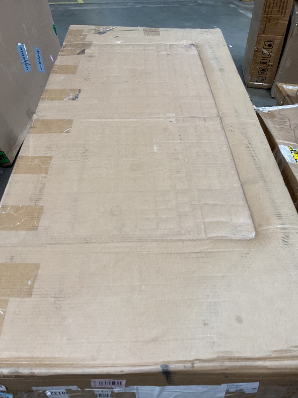 Photo 1 of **DIRT**YITAHOME 120 Gallon Outdoor Storage Deck Box with Cushion, Large Resin Patio Storage for Outdoor Pillows, Garden Tools and Pool-Supplies, Waterproof, Lockable (Taupe)