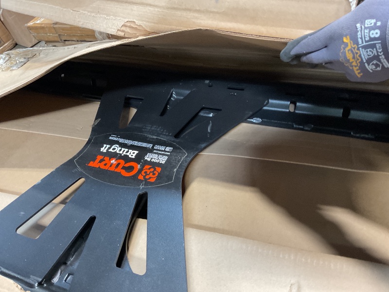 Photo 1 of **SCRAPES FROM TRANSPORT **CURT 16210 X5 Gooseneck to 5th Wheel Adapter for Double Lock Hitches, Industry-Standard Base Rails, 20,000 lbs