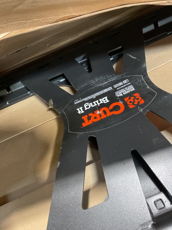 Photo 1 of **SCRAPES FROM TRANSPORT **CURT 16210 X5 Gooseneck to 5th Wheel Adapter for Double Lock Hitches, Industry-Standard Base Rails, 20,000 lbs