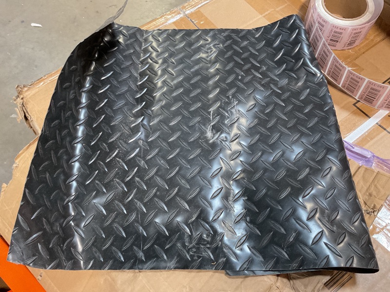 Photo 1 of **MINOR USE WEAR. COVER IS BENT**VEVOR Hydraulic Lift Table Cart, 330lbs Load Capacity 50 Inch Lifting Height, Manual Single Scissor Lift Table with Non-Slip Pad and 4 Wheels, Hydraulic Scissor Cart for Material Handling, Orange