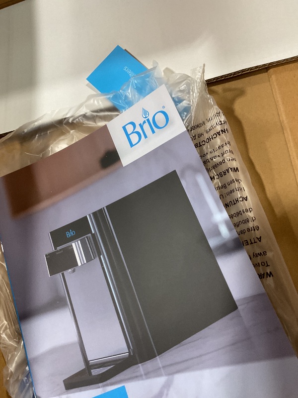 Photo 1 of **FOR PARTS ONLY/NON-FUNCTIONAL** Brio Self-Cleaning Countertop Bottleless Water Cooler Dispenser - with 2-Stage Water Filter and Installation Kit, Tri Temp Dispense, UV Cleaning - Black