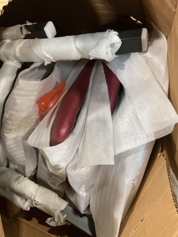 Photo 1 of **4 CHAIRS**Flash Furniture HERCULES Series Black Ladder Back Metal Restaurant Chair - Burgundy Vinyl Seat