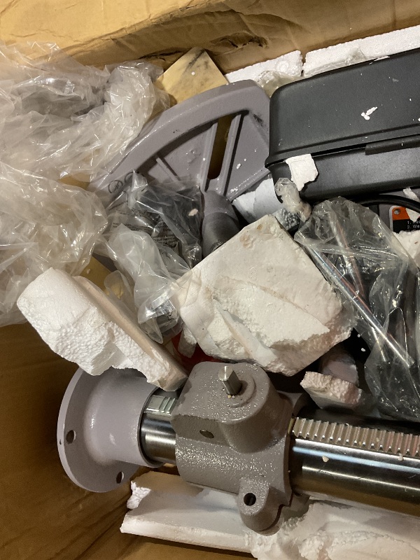 Photo 1 of **DENTS AND SCRATCHES FROM TRANSPORT **13 in Benchtop Drill Press, 7.5 Amp 120V, 288-3084 RPM Variable Speed Cast Iron Bench Drill Press, 0-45°Tilting Worktable, Tabletop Drilling Machine for Wood Metal