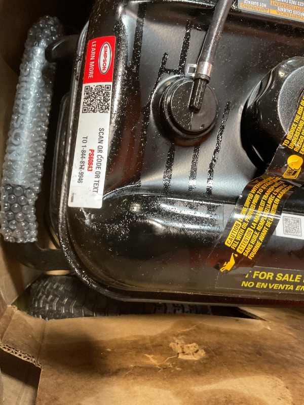 Photo 1 of **DENT. MAJOR DIRT/OIL. OIL IT CAME WITH SPILLED ALL OVER EVERYTHIMGSimpson Cleaning 4400 PSI Gas Pressure Washer, 4.0 GPM Power Washer for Commercial Use, CRX Engine, 50-Foot Steel-Braided Hose, PowerShot, 49-State (PS60843)