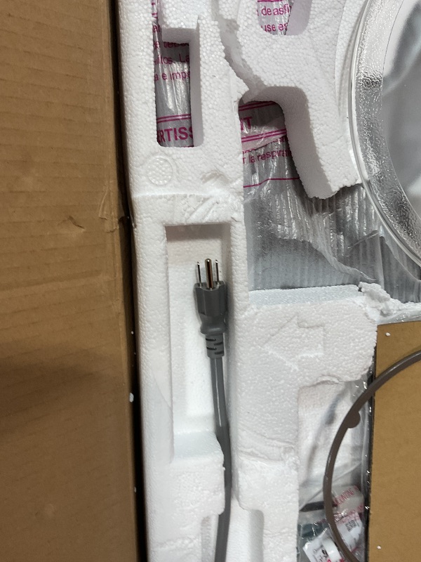 Photo 1 of **DENTED ON ALL SIDES**  SAMSUNG 1.1 Cu Ft Smart SLIM Over the Range Microwave Oven w/ 550 CFM Hood Vent, Wi-Fi, Voice Control, LED Light Bar, Sensor Cook, 1100 Watt, ME11A7710DS/AA, Fingerprint Resistant Stainless Steel