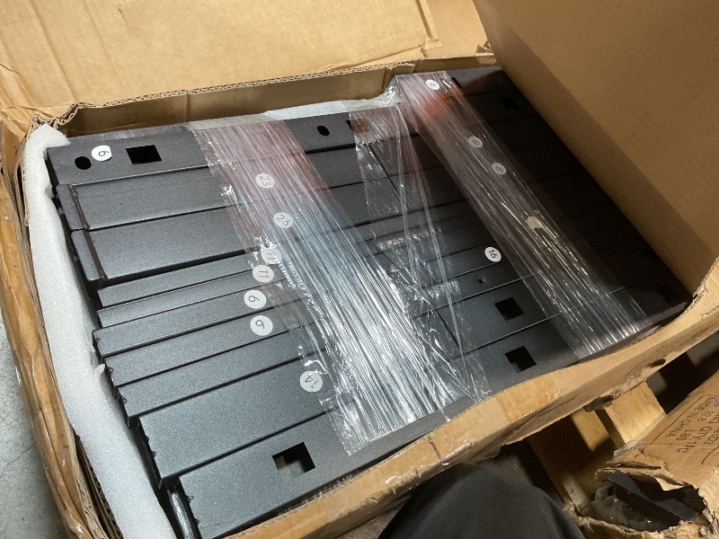 Photo 1 of **SELLING FOR PARTS AS PARTIAL SET. ONE BOX OF TWO**Bellemave Triple Bunk Bed for Kids, Detachable Twin Over Twin Over Twin Metal Bunk Bed with Guardrails, Ladder & Storage, Converts to 3 Separate Twin Beds, Easy to Assemble (3 Bunk Beds for Kids)