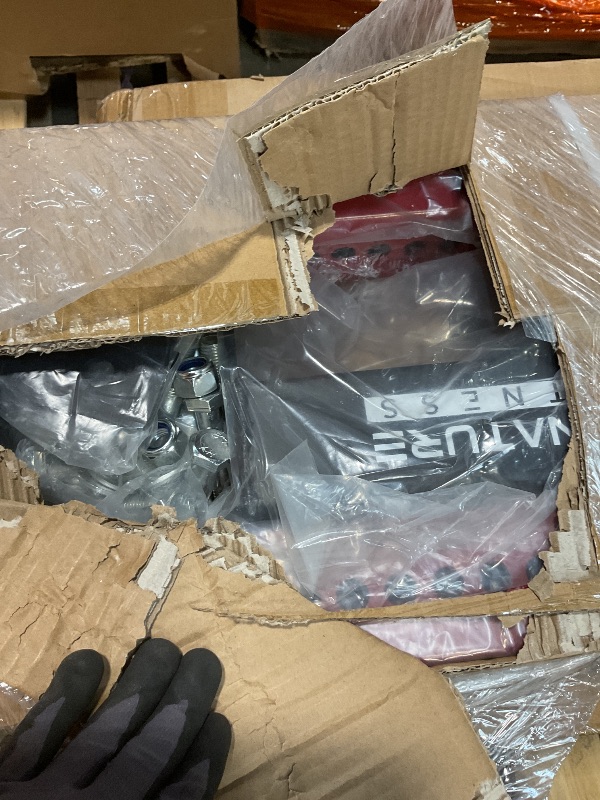 Photo 1 of **SELLNG FOR PARTS AS PARTIAL SET. ONE BOX OF TWO**Fitvids Power Rack Squat Stand, 1000 Pound Capacity 3” x 3” for Home & Garage Gym, with J-Hooks, Safety Spotter Arms and Conversion Kits