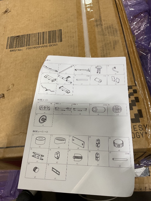 Photo 1 of **SELLING FOR PARTS S PARTIAL SET. ONE BOX OF TWO**Fitvids Home Gym, Workout Equipment with Leg Press, Exercise Equipment for Home with Pulley System, Home Gym Equipment for Full Body Strength Training, Preacher Curl and Leg