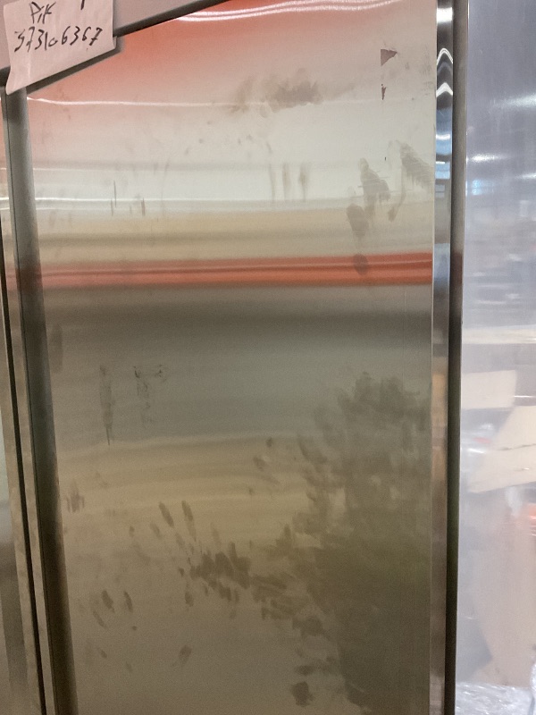 Photo 1 of **DIRT ON OUTSIDE AND FRONT.DENT AND SCUFF ON SIDE. DENTS AND SCRAPES ON BACK. **Rockitch 54" W Commercial Refrigerator, 46 Cu.ft Stainless Steel Reach-in Upright Refrigerator with 2 Solid Door and 3 Adjustable Shelves for Restaurant, Commercial Kitchen,