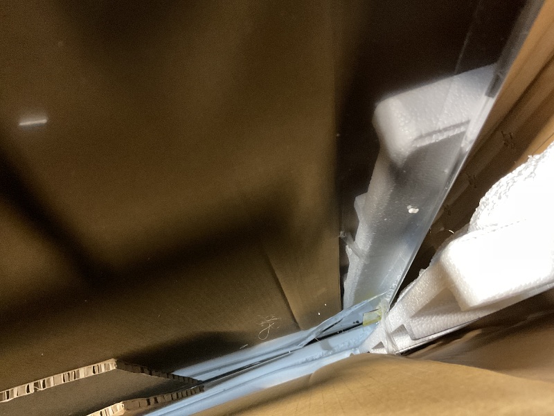 Photo 1 of **SELLING FOR PARTS AS PARTIAL SET L HEAVY DAMAGED CORNER OF SCREEN. Roku Smart TV 2025 – 65-Inch Select Series, 4K HDR TV – RokuTV with Enhanced Voice Remote – Flat Screen LED Television with Wi-Fi for Streaming Live Local News, Sports, Family Entertainm