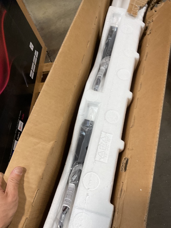 Photo 1 of **MAJOR DAMAGE TO SCREEN. SELLING FOR PARTS **LG 55-Inch Class QNED AI 4K QNED82A Series Smart TV w/AI Sound, HDR10, 4K Super Upscaling, Filmmaker Mode, Wow Orchestra, Alexa Built-in (55QNED82AUA, 2025)