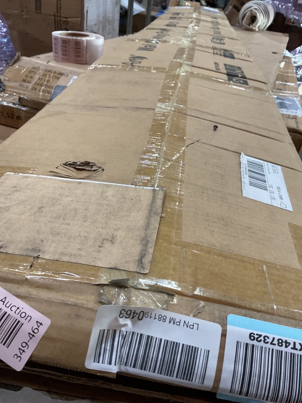 Photo 1 of **ONE CORNER DAMAGED**Art3d 4-Pack Glue-On Six-Grid Wainscoting Panel for Interior Wall Decor - 104 x 12 Inch Polystyrene Ultralight Slim Slat Wall Panels for Living Room Bedroom, Slate