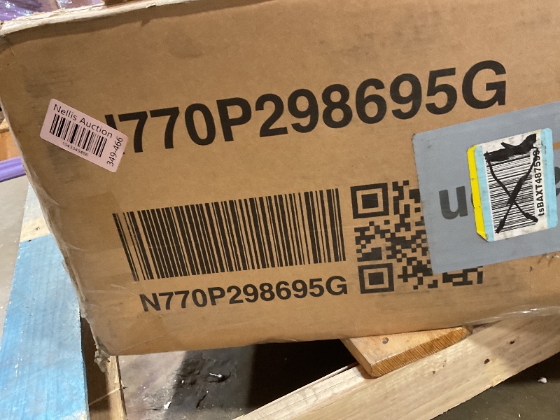 Photo 1 of **HAS DAMAGES** Acacia Wood Outdoor Chaise Lounge Chair with Adjustable Backrest & Cushion - Grey Rope Poolside Lounge Chair for Patio, Beach, Yard - Water-Resistant & Comfortable 800lb Capacity