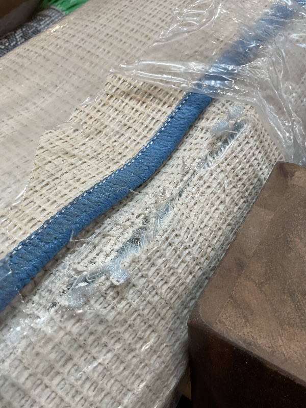 Photo 1 of **5 inch tear**Flagship Carpets Schoolgirl Style Pastel Rainbow Smileys Criss-Cross Applesauce Educational Area Rug for Kids Room, Children's Classroom for Teaching and Playroom, 7'6" x 12', Multi, Seats 28