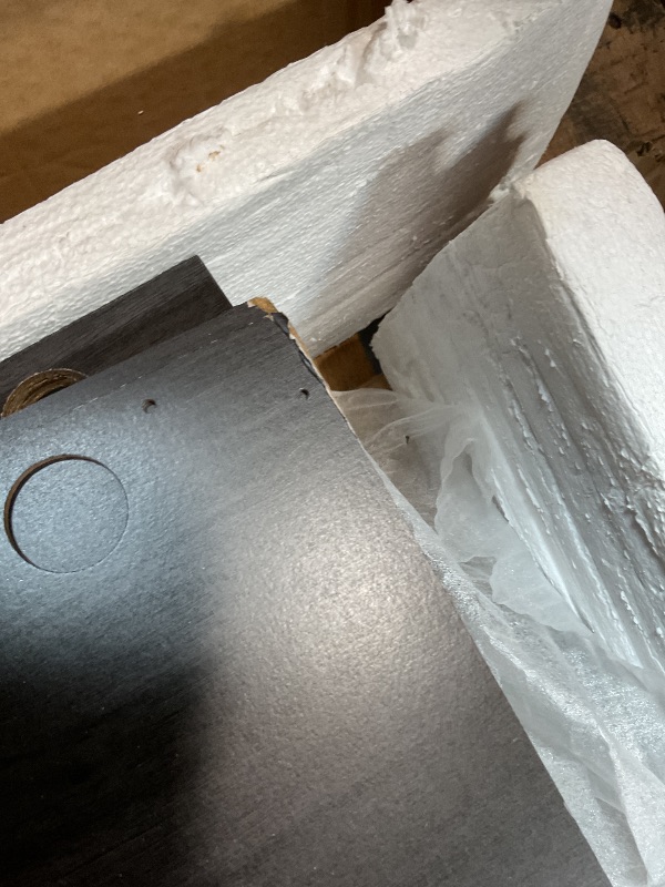 Photo 1 of **DENT. SCRATCH. MINOR DAMAGE TO CORNERS**Jocoevol Modern Black LED 6 Drawer Dresser for Bedroom, Large Chest of Drawers with Hidden Handles, Long Double Wooden Dresser Closet for Living Room, Entryway, Hallway - Black