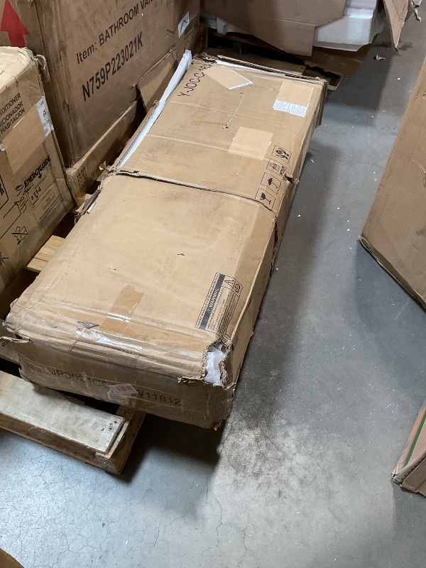 Photo 1 of **DENT. SCRATCH. MINOR DAMAGE TO CORNERS**Jocoevol Modern Black LED 6 Drawer Dresser for Bedroom, Large Chest of Drawers with Hidden Handles, Long Double Wooden Dresser Closet for Living Room, Entryway, Hallway - Black