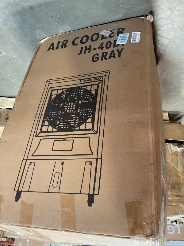 Photo 1 of **MINOR USE WEAR**Uthfy 41" Swamp Cooler, 4800 CFM Evaporative Air Cooler with 10.6 Gallon Water Tank, Portable Outdoor Air Conditioner with 3 Ice Pack, 110° Oscillation, 3 Speed for Garage, Yard, Commercial Use