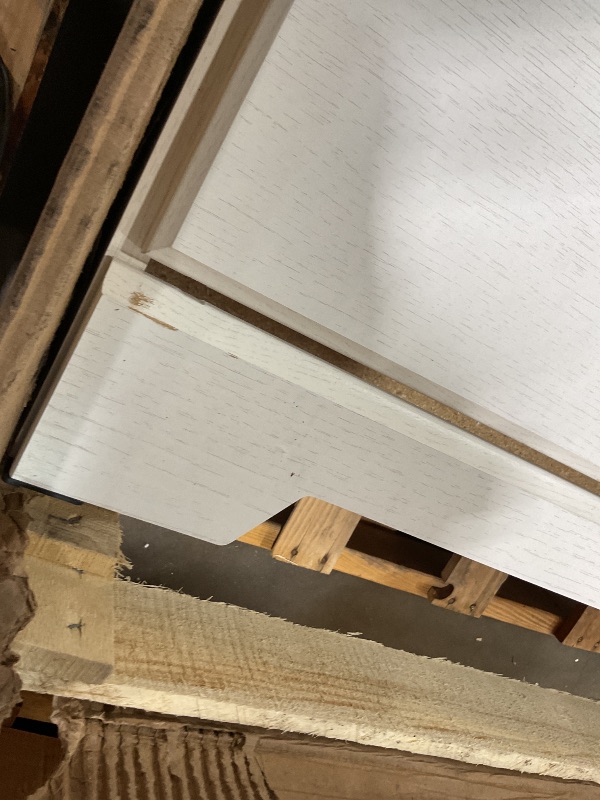 Photo 1 of **SCRATCH. CRACK AND BROKEN CORNER** Signature Design by Ashley Stelsie Modern Scandinavian 6 Drawer Dresser, Whitewash