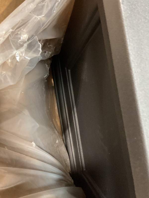 Photo 1 of **CORNER SCRAPED. BOTTOM SCRATCHED**Mayne Fairfield 28in Square Planter - Black - Durable Resin Planter (8800-B)