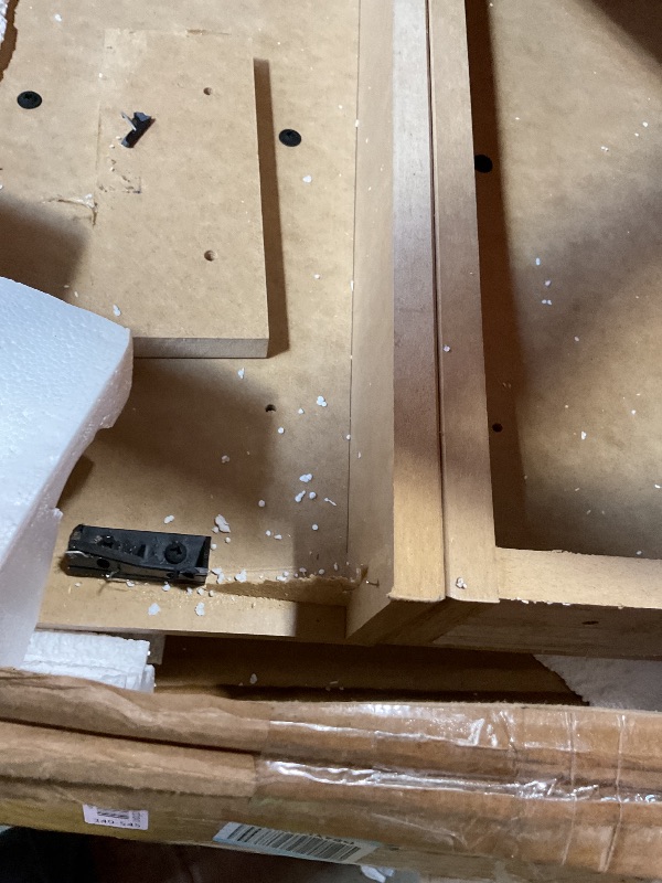 Photo 1 of **DAMAGE TO END OF LEG PLASTIC HOLDER PIECE**Signature Design by Ashley Hyanna Contemporary Panel Headboard ONLY, Twin, Brown