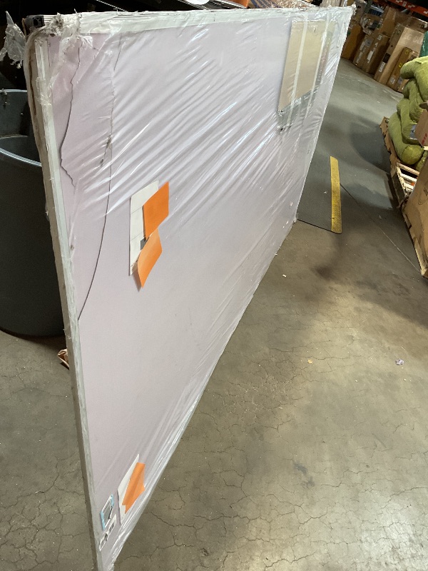 Photo 1 of **MAJOR DAMAGE TO CORNER**VIZ-PRO Dry Erase Board/Whiteboard, 96 x 48 Inches, Wall Mounted Board for School Office and Home 8' x 4'
